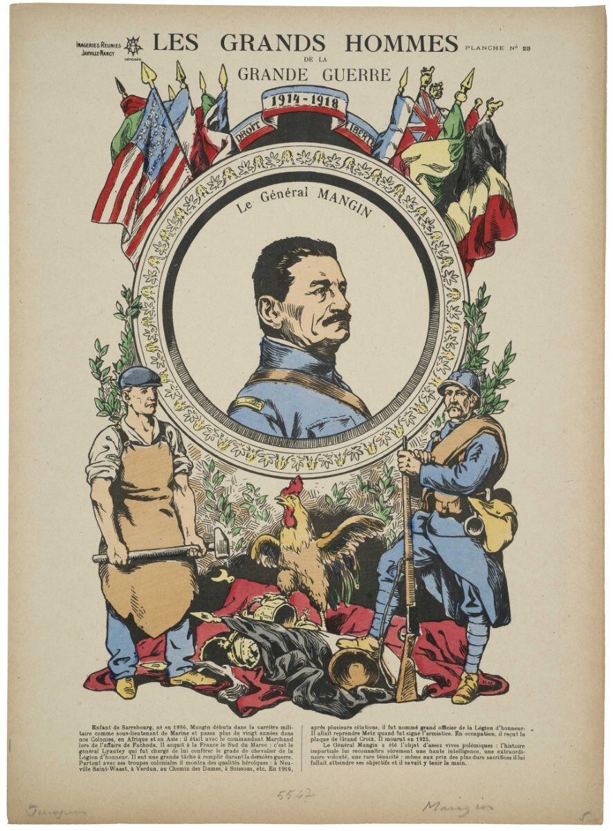 LES GRANDS HOMMES / DE LA / GRANDE GUERRE / Le Général MANGIN (titre inscrit)