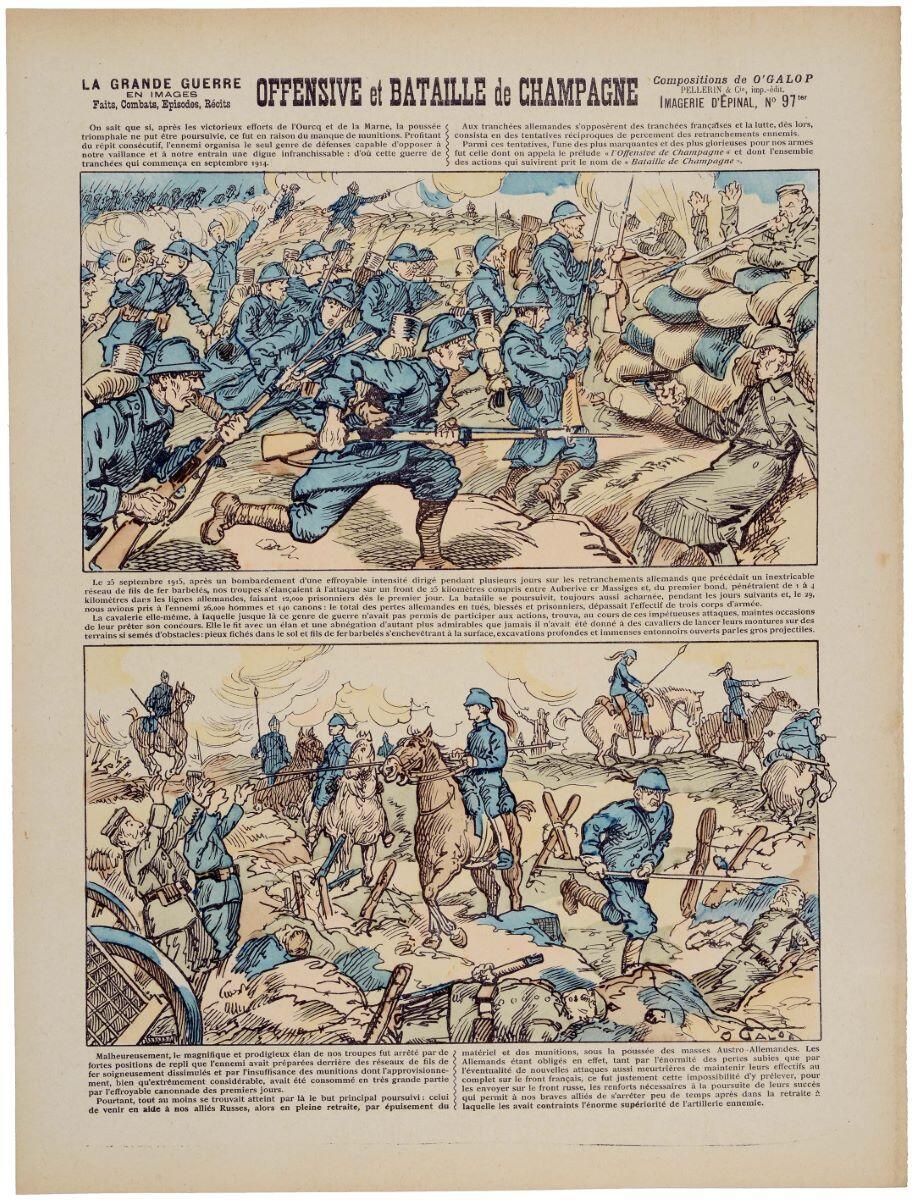 OFFENSIVE et BATAILLE de CHAMPAGNE (titre inscrit)