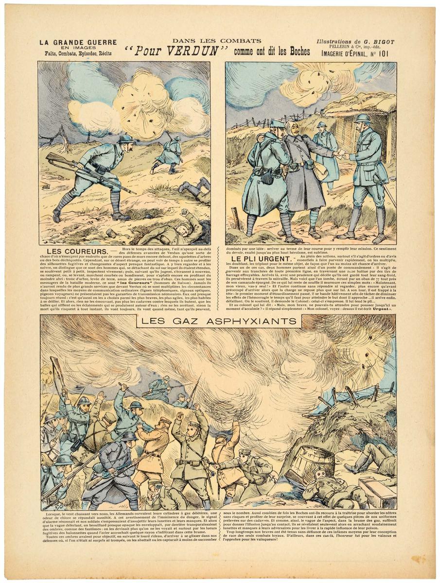 DANS LES COMBATS / ' Pour VERDUN ' comme ont dit les Boches (titre inscrit)