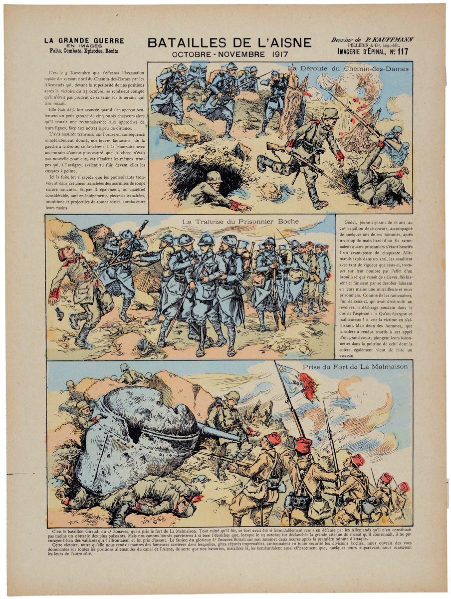 BATAILLE DE L'AISNE / OCTOBRE-NOVEMBRE 1917 (titre inscrit)