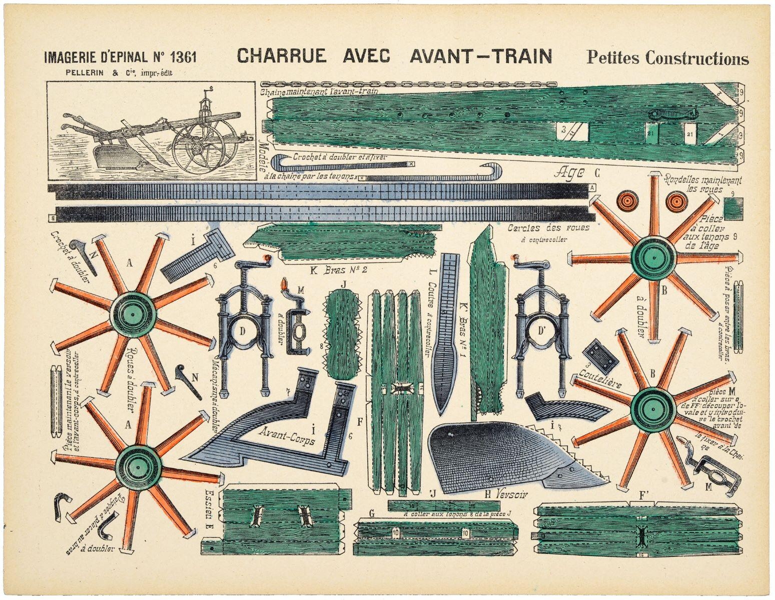 CHARRUE AVEC AVANT-TRAIN (titre inscrit)
