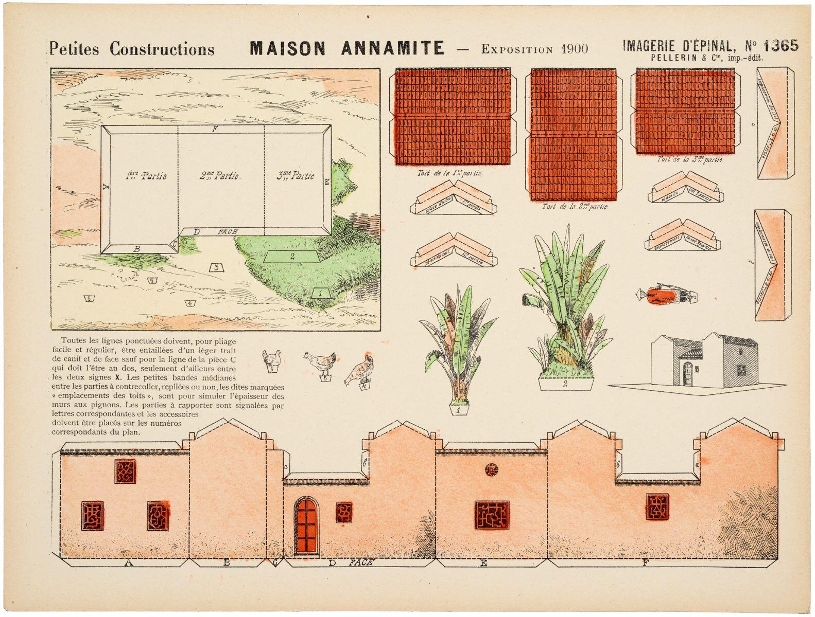 MAISON ANNAMITE - EXPOSITION 1900 (titre inscrit)