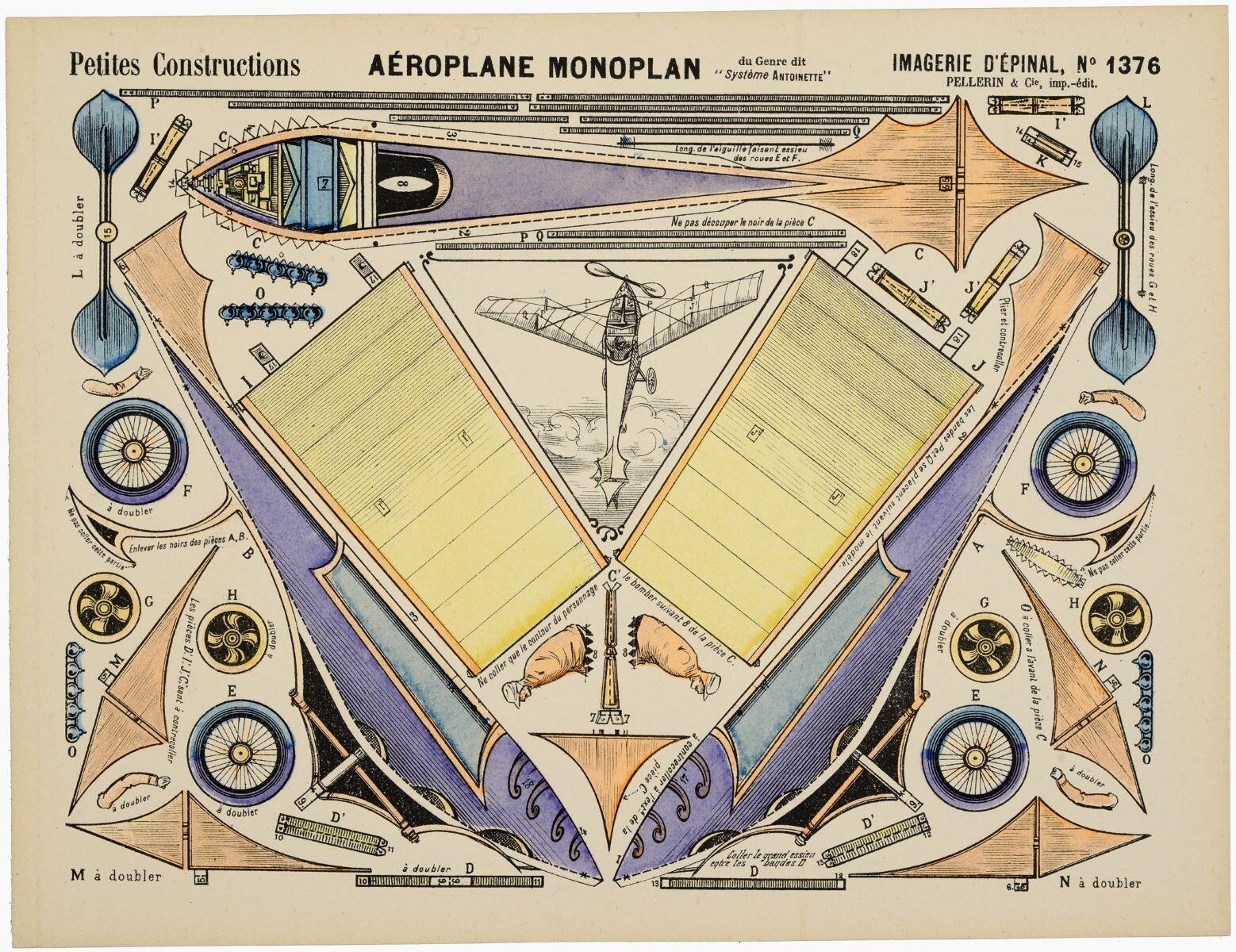AÉROPLANE MONOPLAN du Genre dit " Système ANTOINETTE " (titre inscrit)