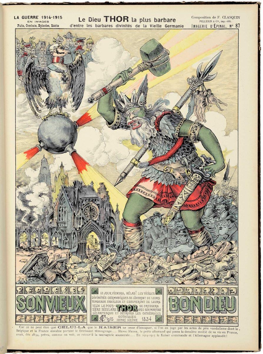 Le Dieu THOR la plus barbare / d'entre les barbares divinités de la Vieille Germanie (titre inscrit)