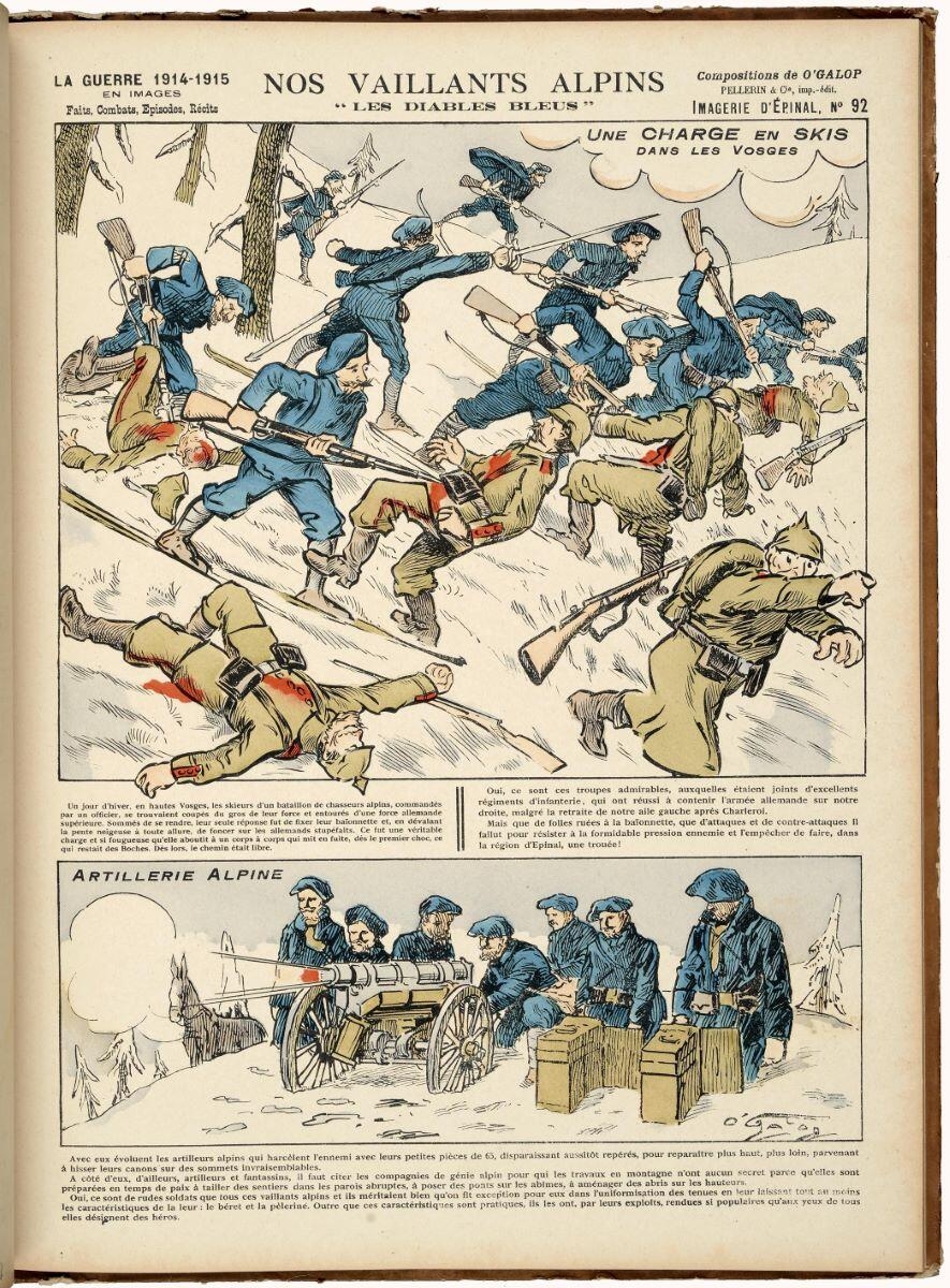 NOS VAILLANTS ALPINS / " LES DIABLES BLEUS " (titre inscrit)