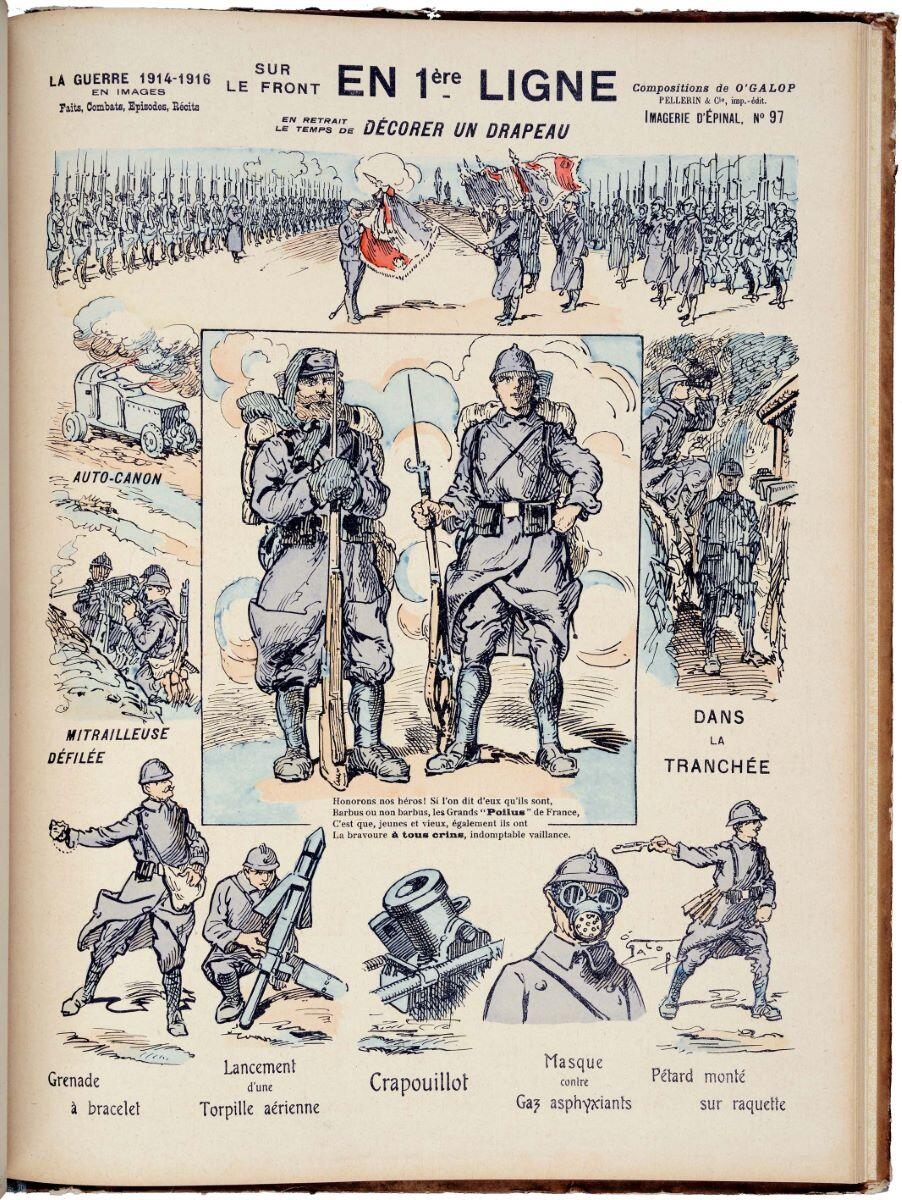 SUR / LE FRONT EN 1ère LIGNE (titre inscrit)