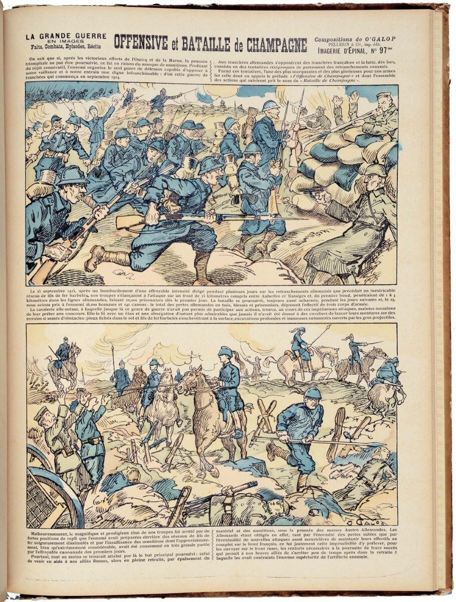 OFFENSIVE et BATAILLE de CHAMPAGNE (titre inscrit)