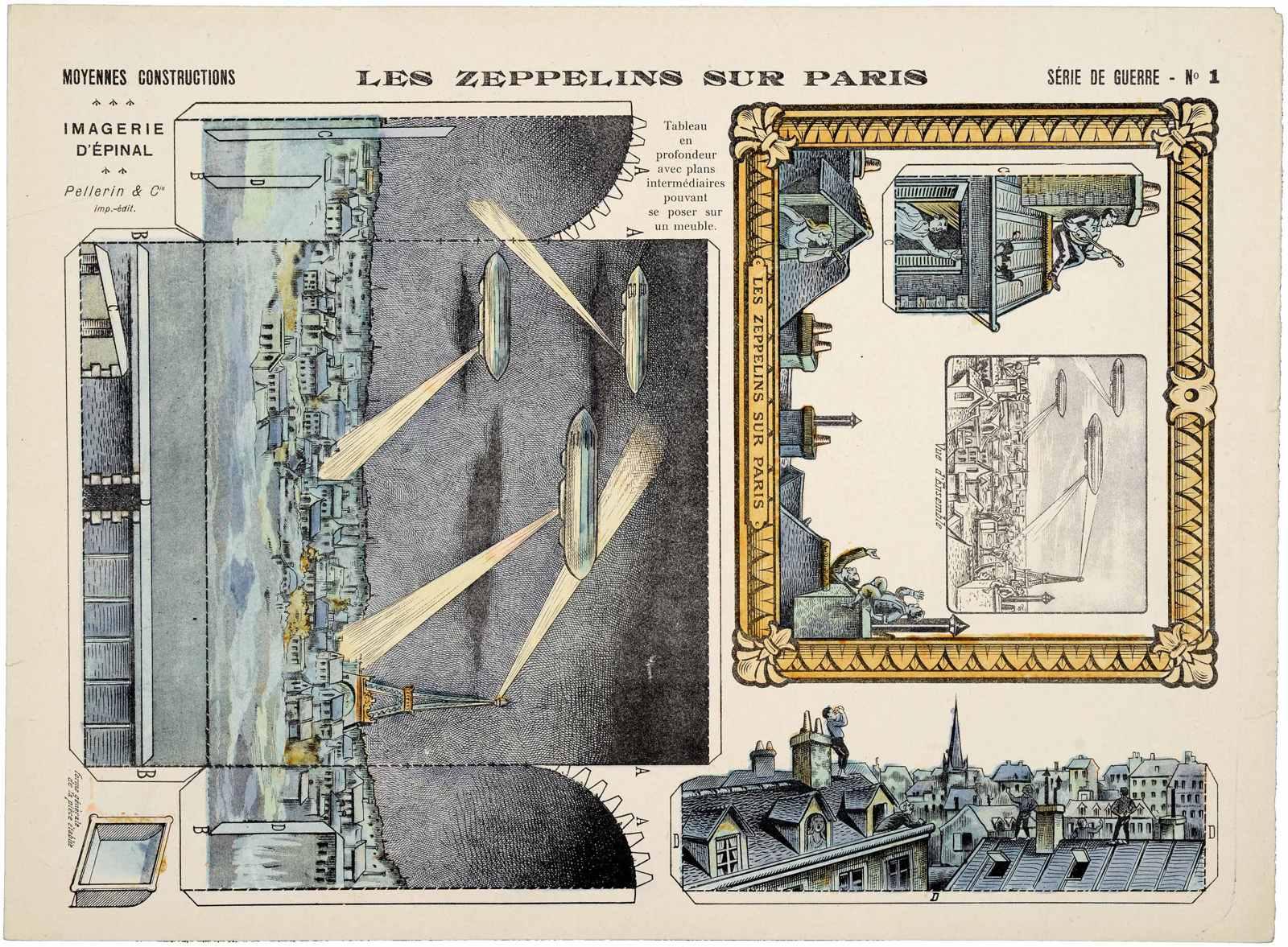 LES ZEPPELINS SUR PARIS (titre inscrit)