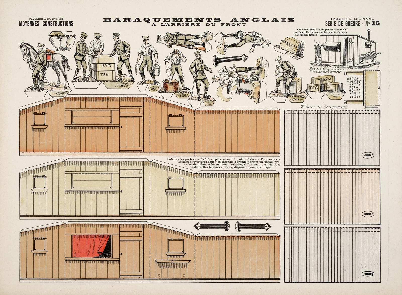 BARAQUEMENTS ANGLAIS / A L'ARRIÈRE DU FRONT (titre inscrit)