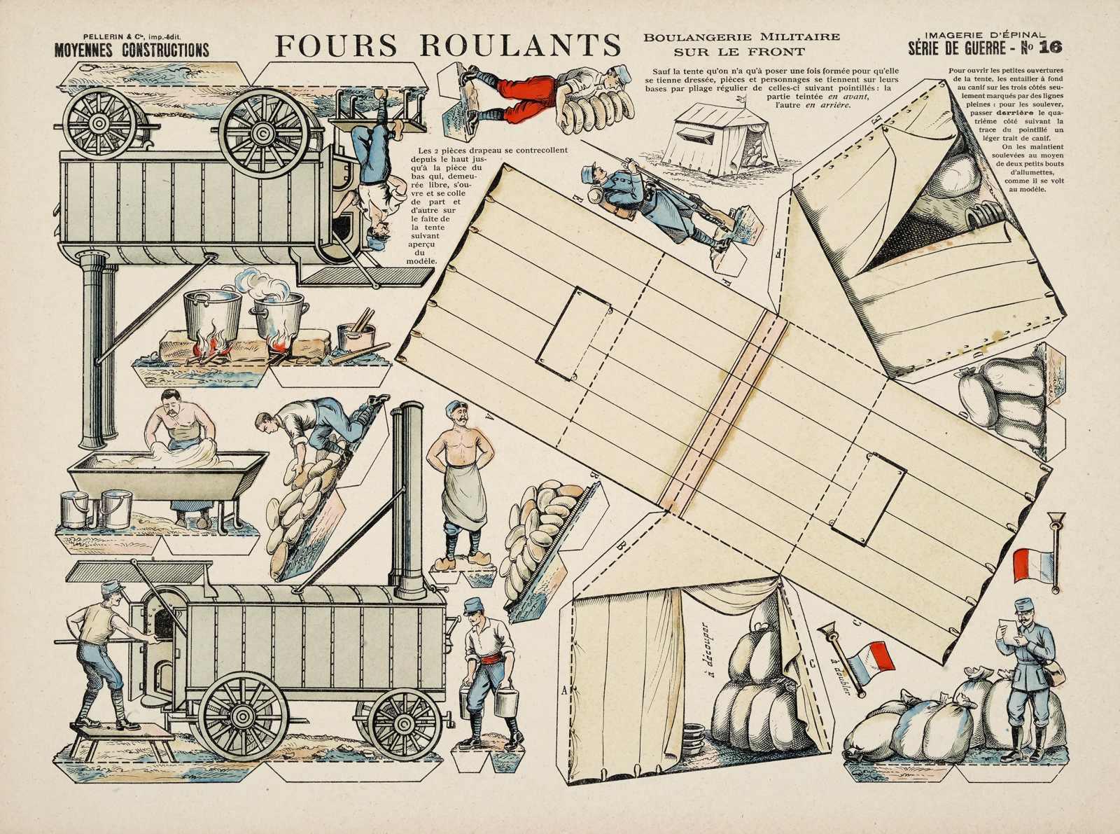 FOURS ROULANTS / BOULANGERIE MILITAIRE / SUR LE FRONT (titre inscrit)