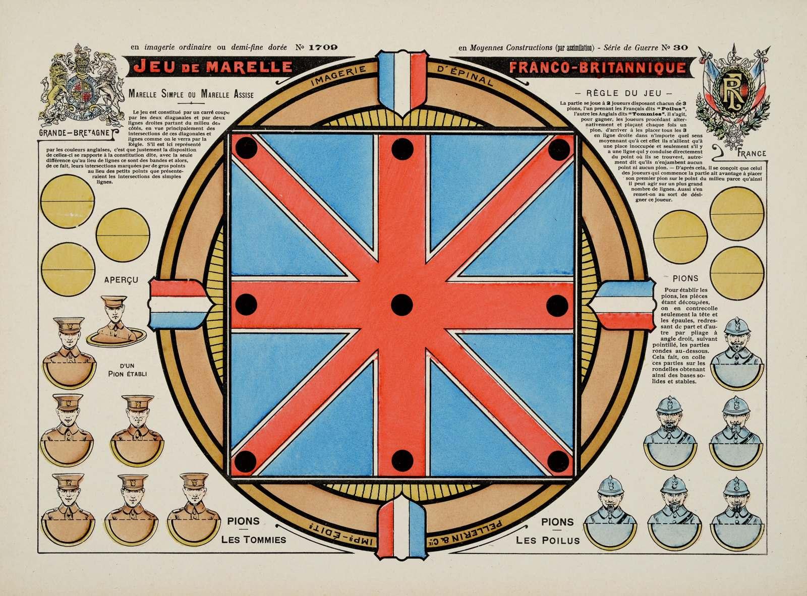 JEU DE MARELLE FRANCO - BRITANNIQUE (titre inscrit)