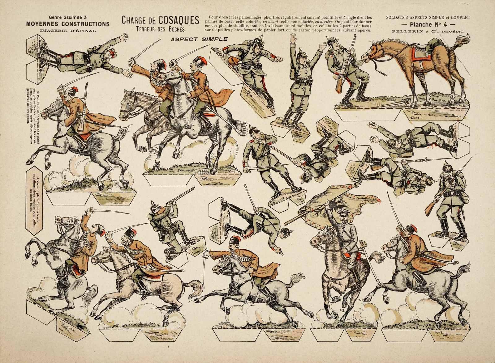 CHARGE DE COSAQUES / TERREUR DES BOCHES / ASPECT SIMPLE (titre inscrit)