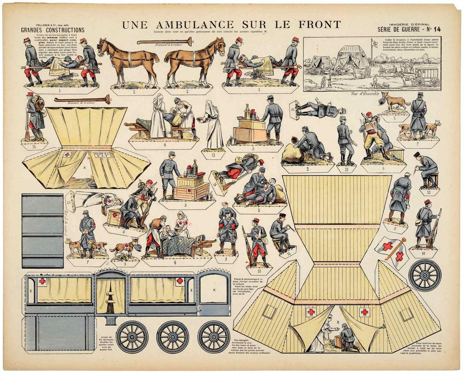 UNE AMBULANCE SUR LE FRONT (titre inscrit)