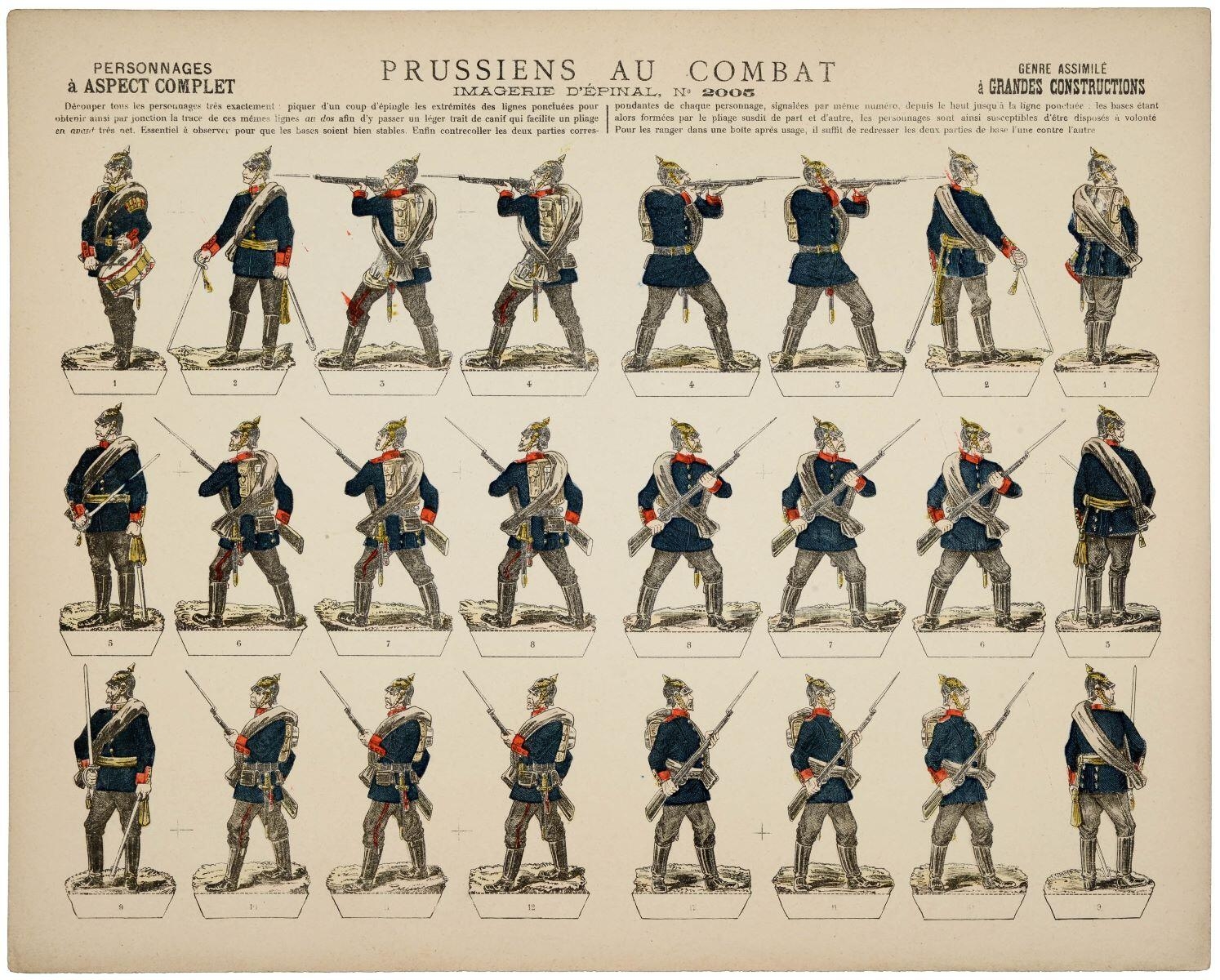 PRUSSIENS AU COMBAT (titre inscrit)