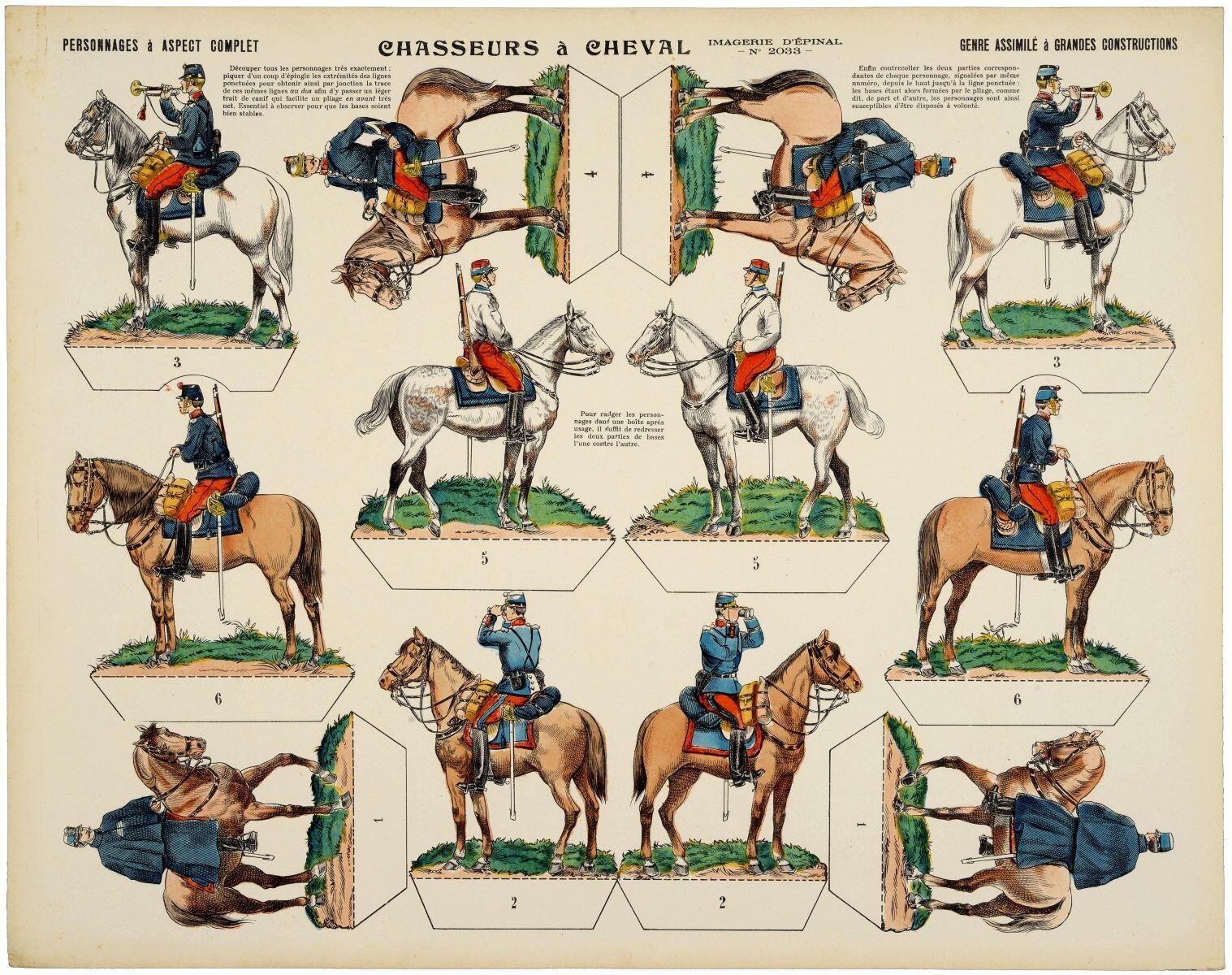 CHASSEURS à CHEVAL (titre inscrit)