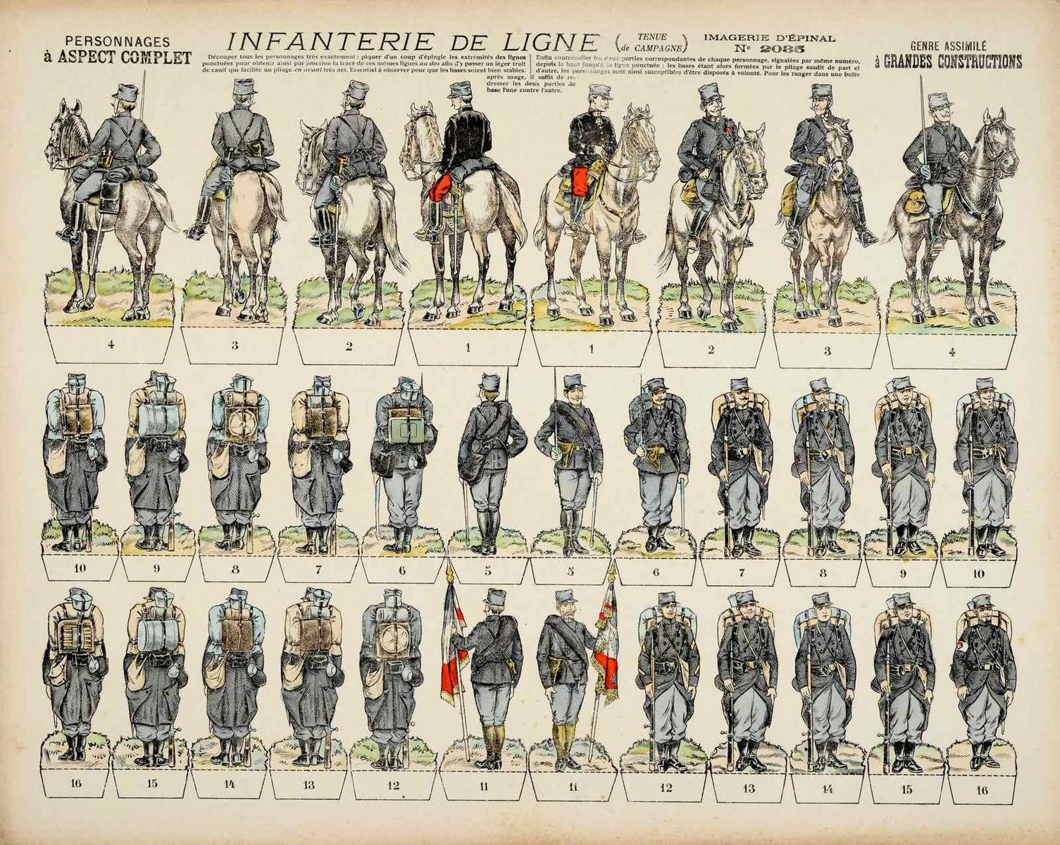 INFANTERIE DE LIGNE (TENUE / de CAMPAGNE) (titre inscrit)