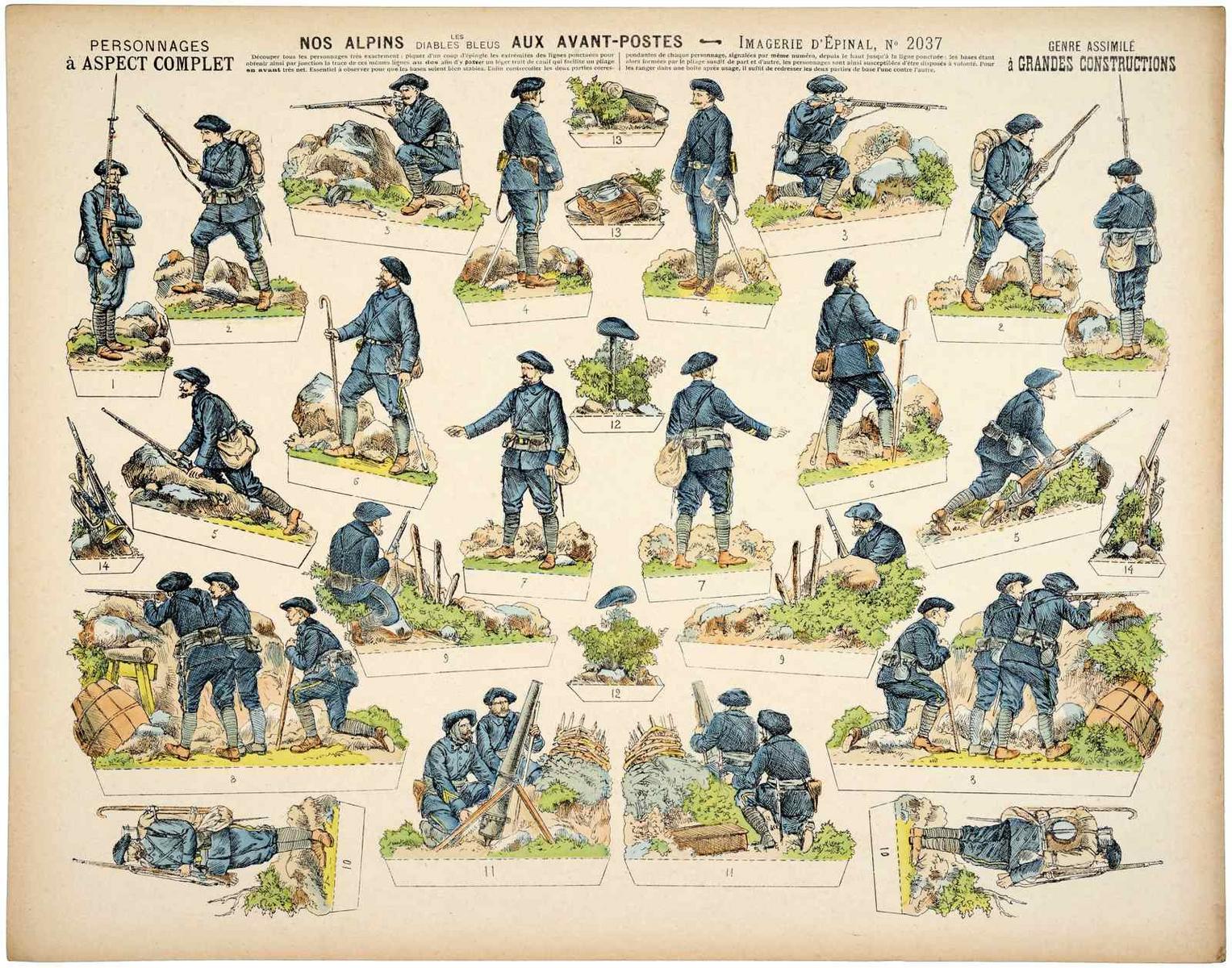 NOS ALPINS LES / DIABLES BLEUS AUX AVANT-POSTES (titre inscrit)