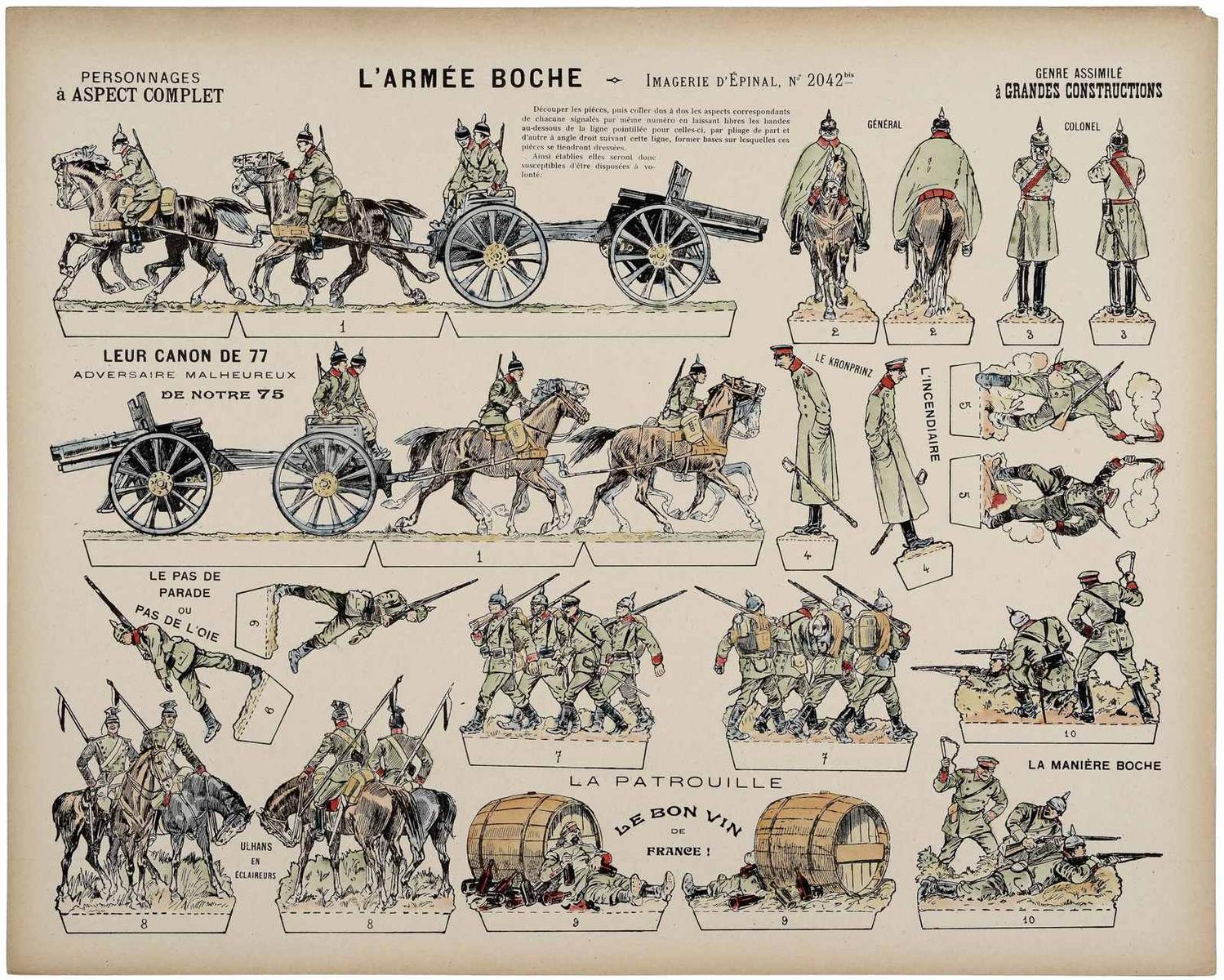 L'ARMÉE BOCHE (titre inscrit)