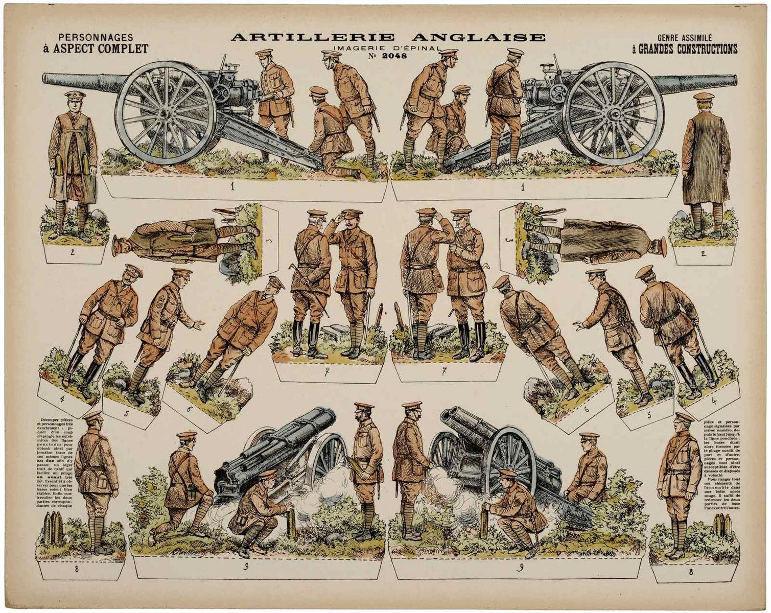 ARTILLERIE ANGLAISE (titre inscrit)