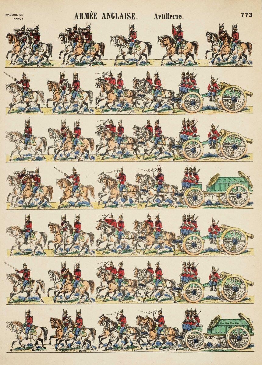 ARMÉE ANGLAISE. Artillerie. 773 (titre inscrit)