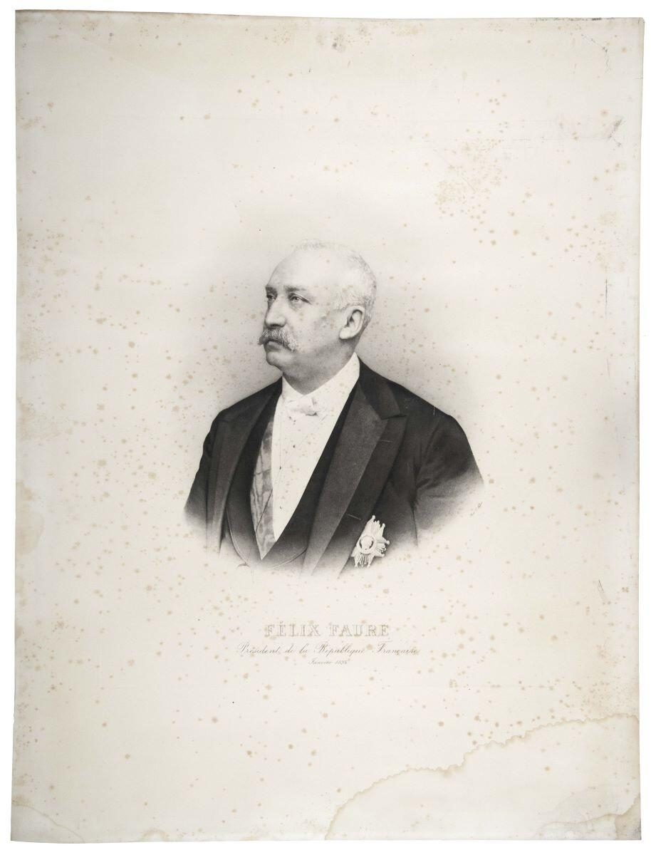 FÉLIX FAURE / Président de la République Française /  Janvier 1895 (titre inscrit)