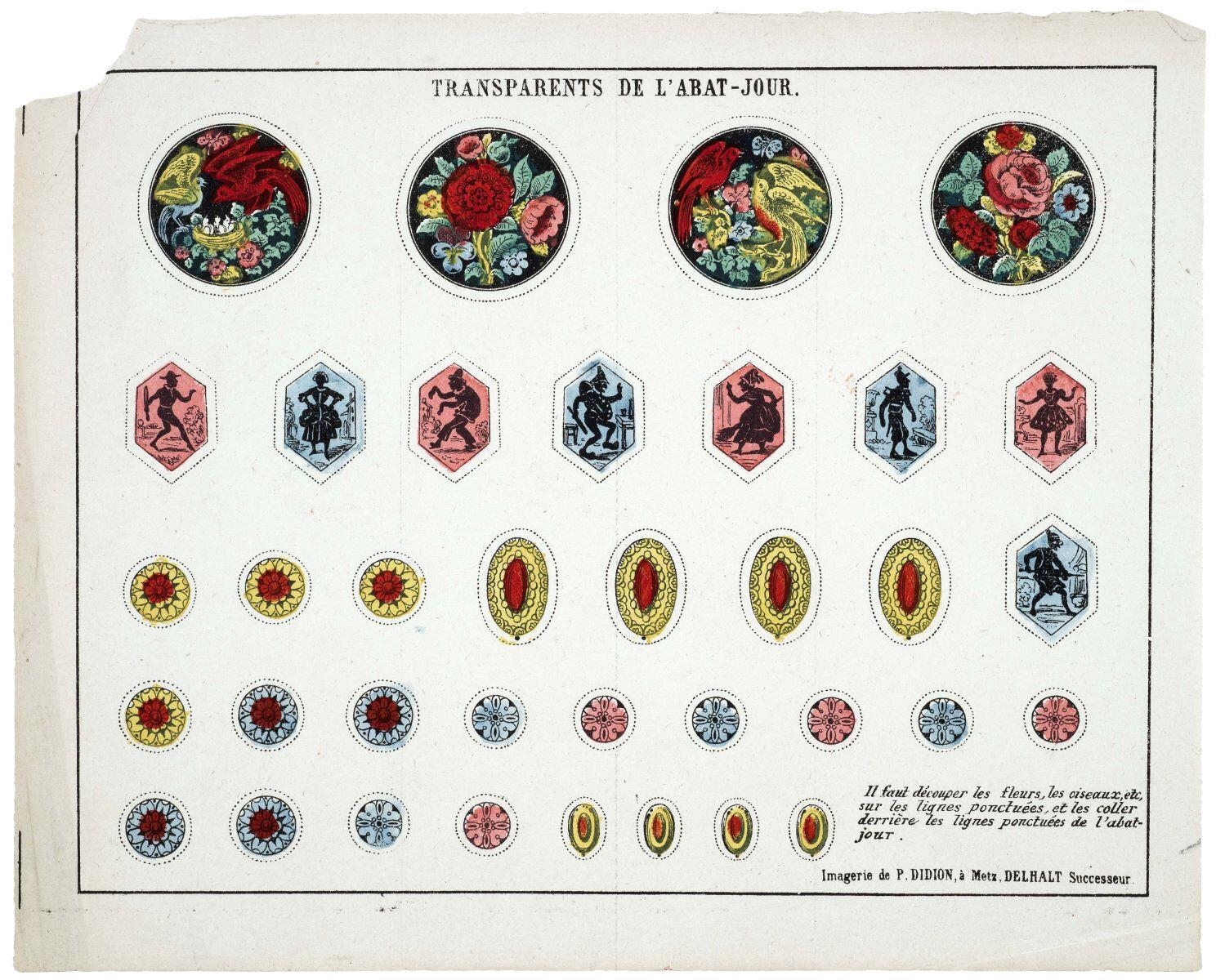 TRANSPARENTS DE L'ABAT-JOUR. (titre inscrit)