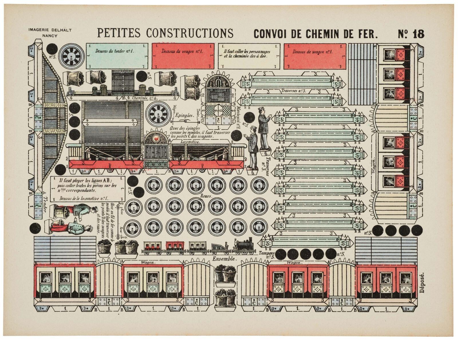 CONVOI DE CHEMIN DE FER. N°. 18 (titre inscrit)