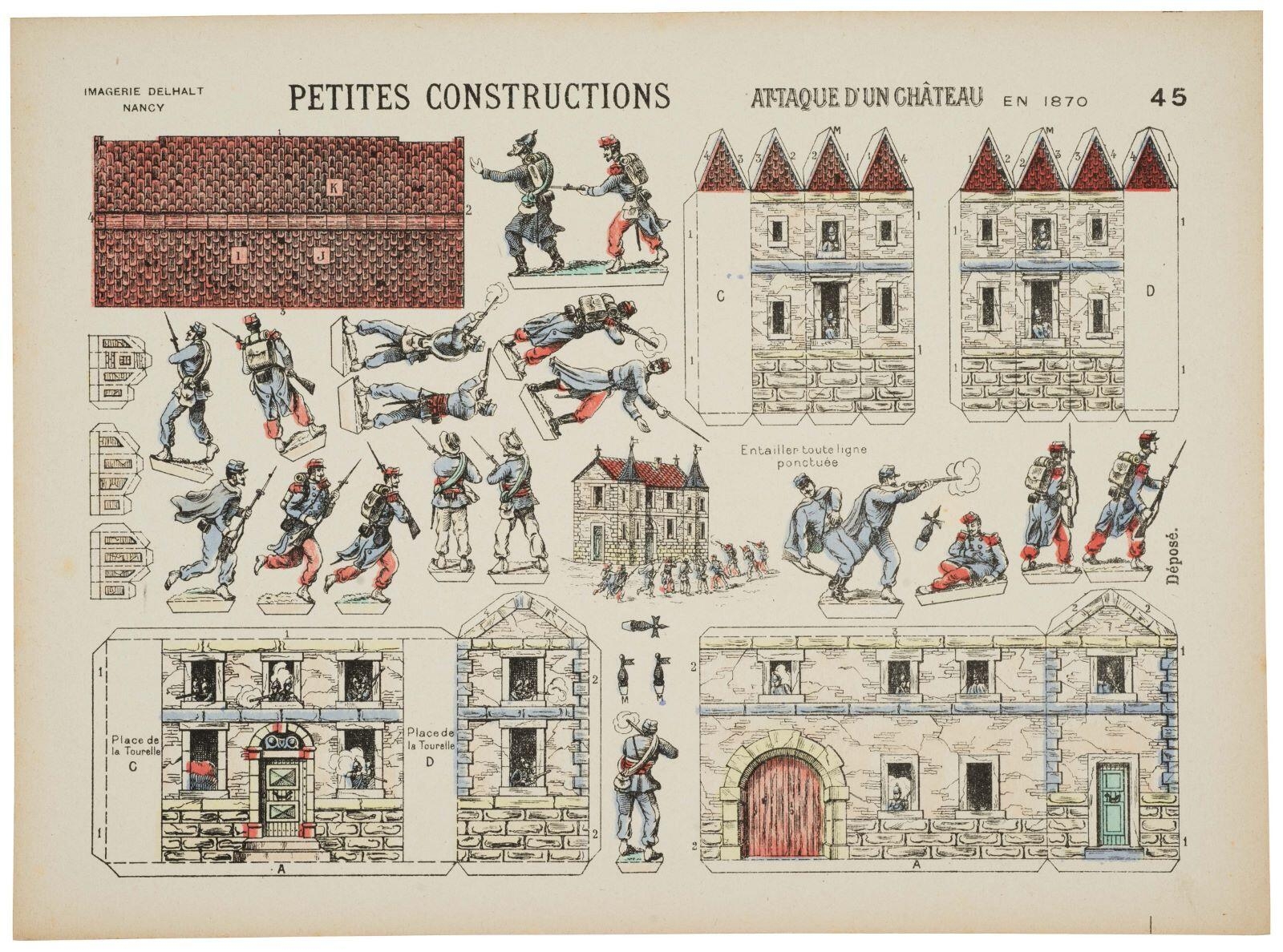 ATTAQUE D'UN CHÂTEAU EN 1870 45 (titre inscrit)