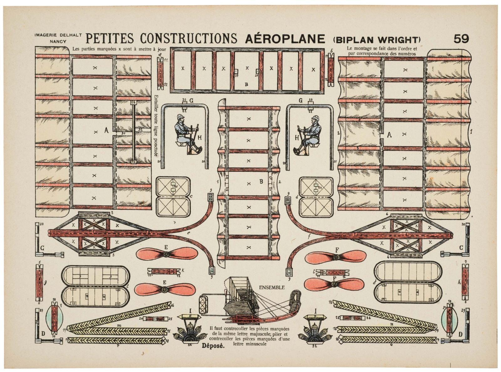AÉROPLANE (BIPLAN WRIGHT) 59 (titre inscrit)