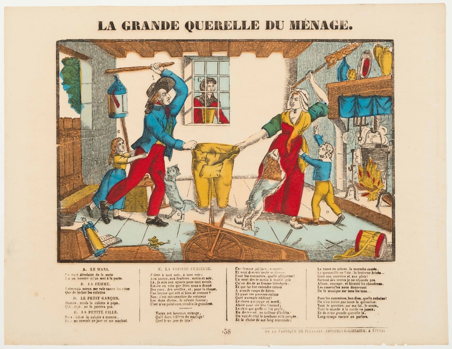 LA GRANDE QUERELLE DU MÉNAGE. (titre inscrit)