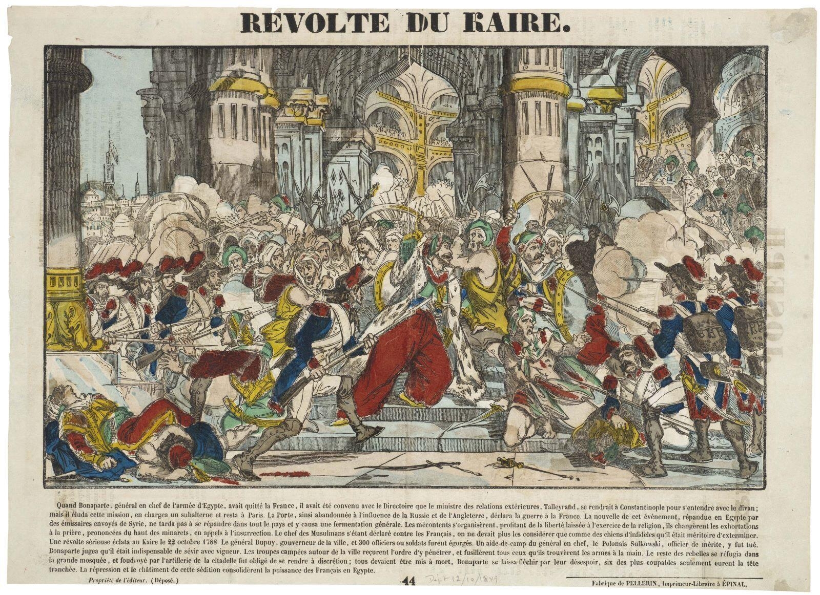 RÉVOLTE DU KAIRE. (titre inscrit)