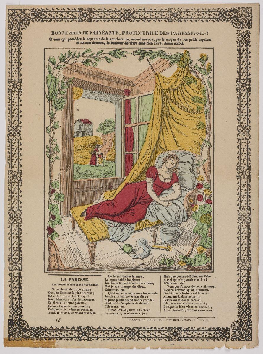 BONNE SAINTE FAINÉANTE, PROTECTRICE DES PARESSEUSES ! (titre inscrit)