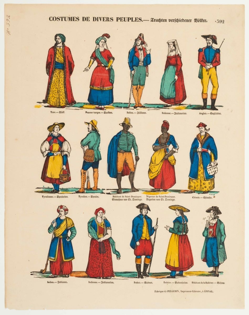 COSTUMES DE DIVERS PEUPLES. 392 (titre inscrit, fr., all.)