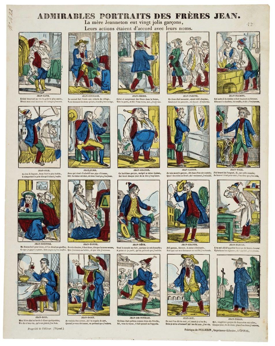 ADMIRABLES PORTRAITS DES FRÈRES JEAN. / 422 (titre inscrit)