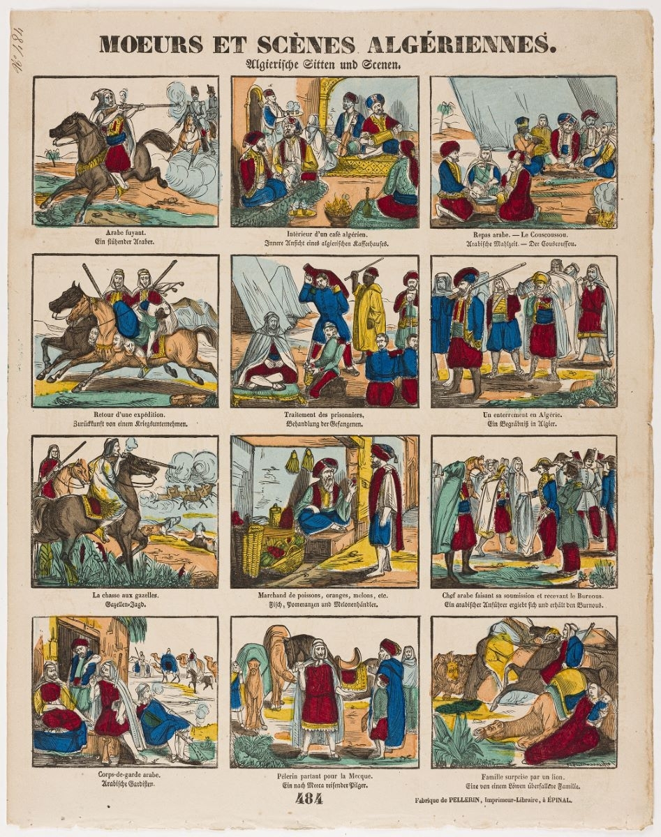 MOEURS ET SCÈNES ALGÉRIENNES. / 484 (titre inscrit, fr., all.)