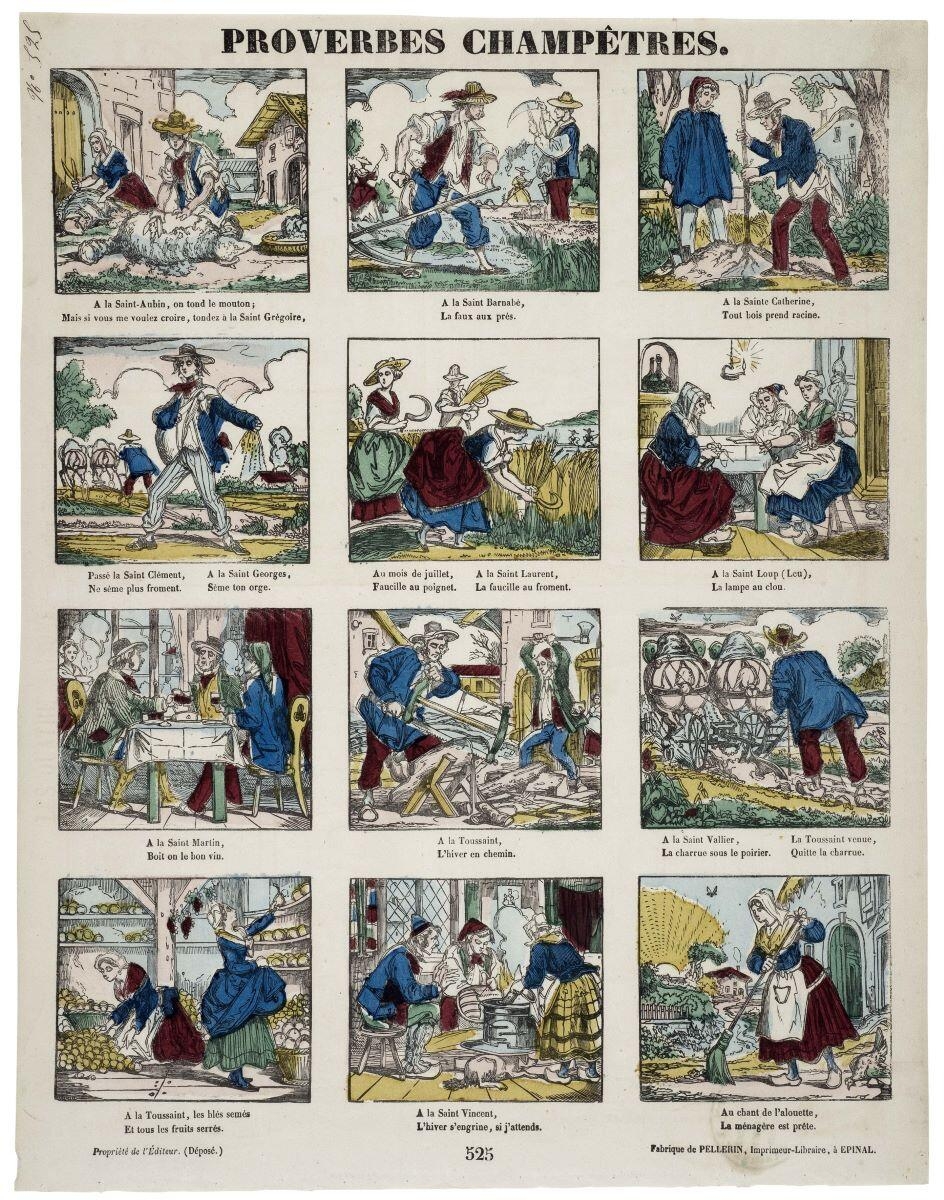PROVERBES CHAMPÊTRES. / 525 (titre inscrit)
