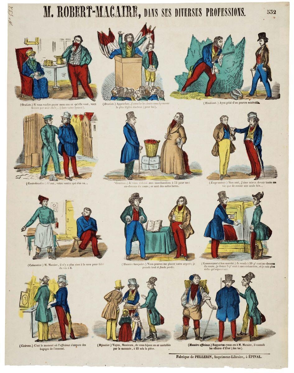 M. ROBERT-MACAIRE, DANS SES DIVERSES PROFESSIONS. 532 (titre inscrit)