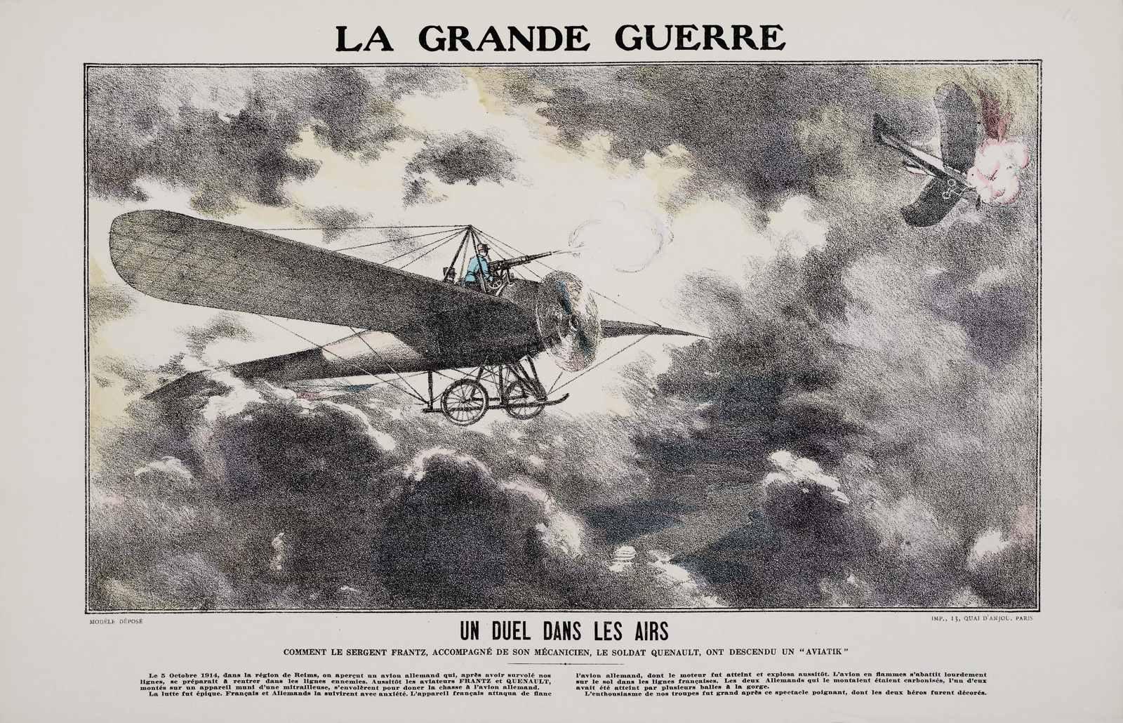 LA GRANDE GUERRE / UN DUEL DANS LES AIRS (titre inscrit)