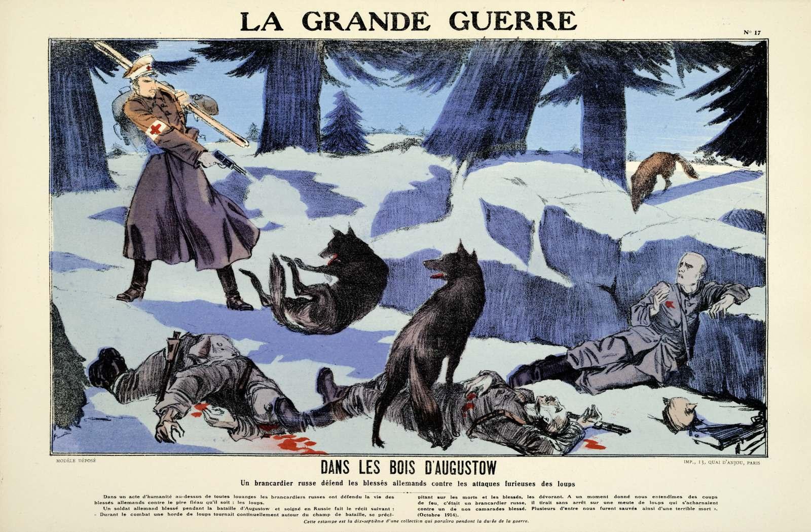 LA GRANDE GUERRE N°17 / DANS LES BOIS D'AUGUSTOW (titre inscrit)