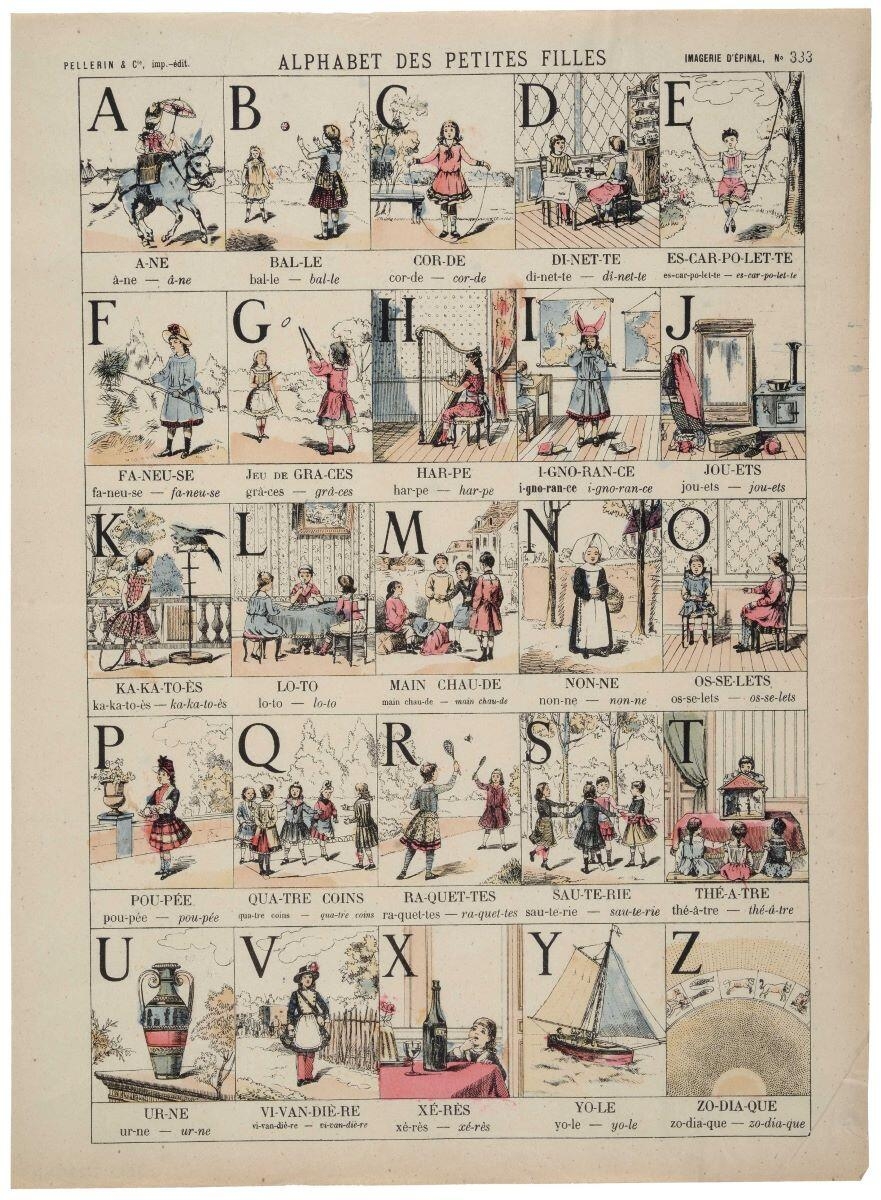 ALPHABET DES PETITES FILLES (titre inscrit)