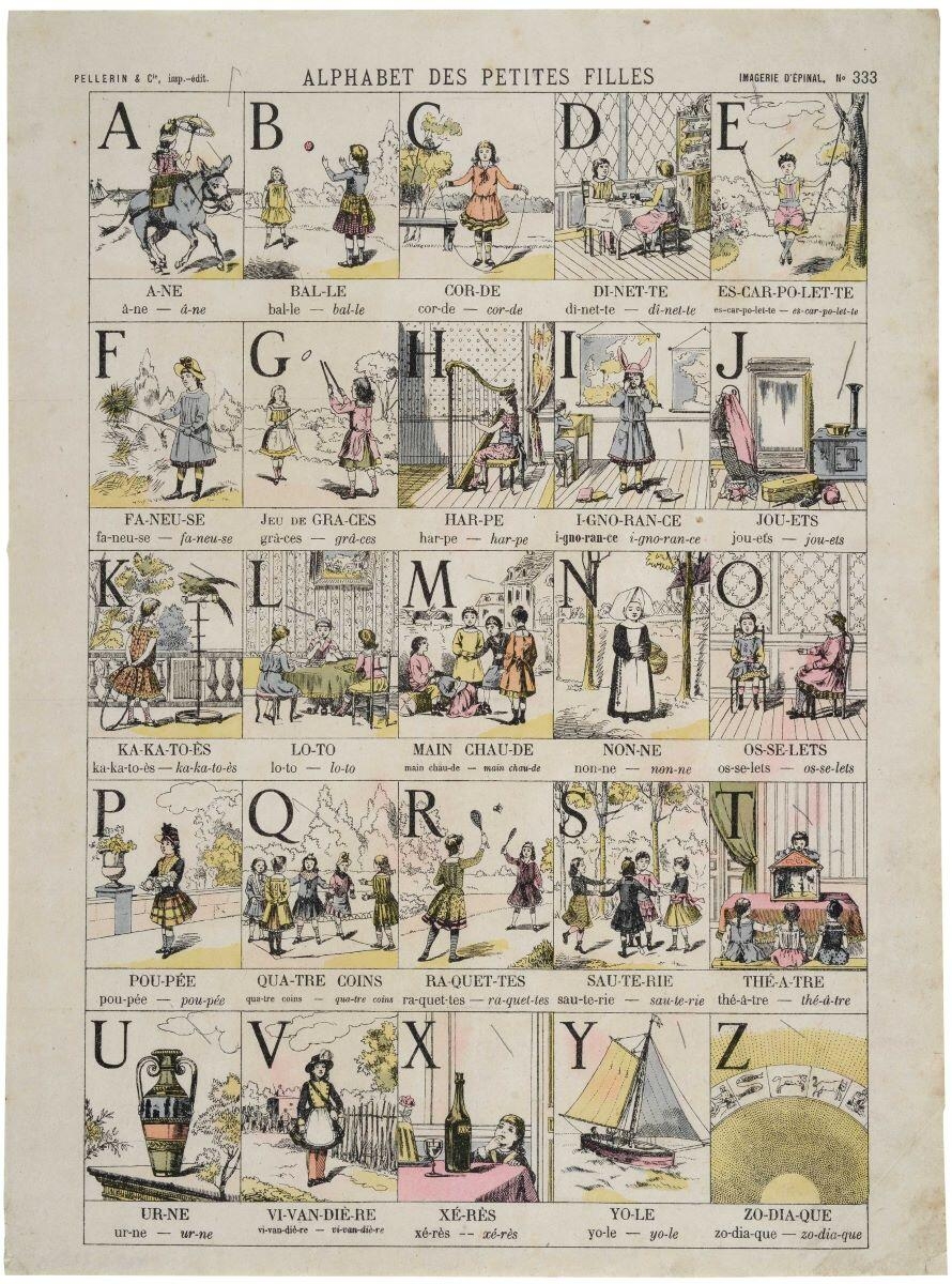 ALPHABET DES PETITES FILLES (titre inscrit)