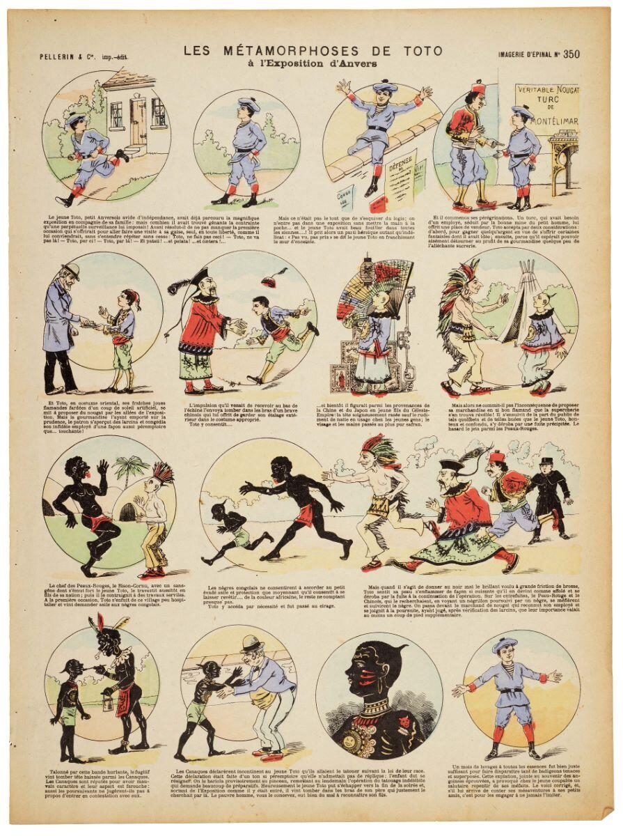 LES MÉTAMORPHOSES DE TOTO / à l'Exposition d'Anvers (titre inscrit)