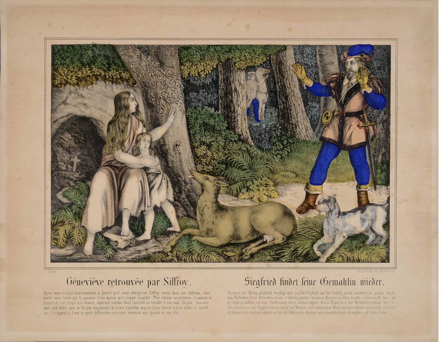 Géneviève retrouvée par Siffroy. (titre inscrit, fr., all.)
