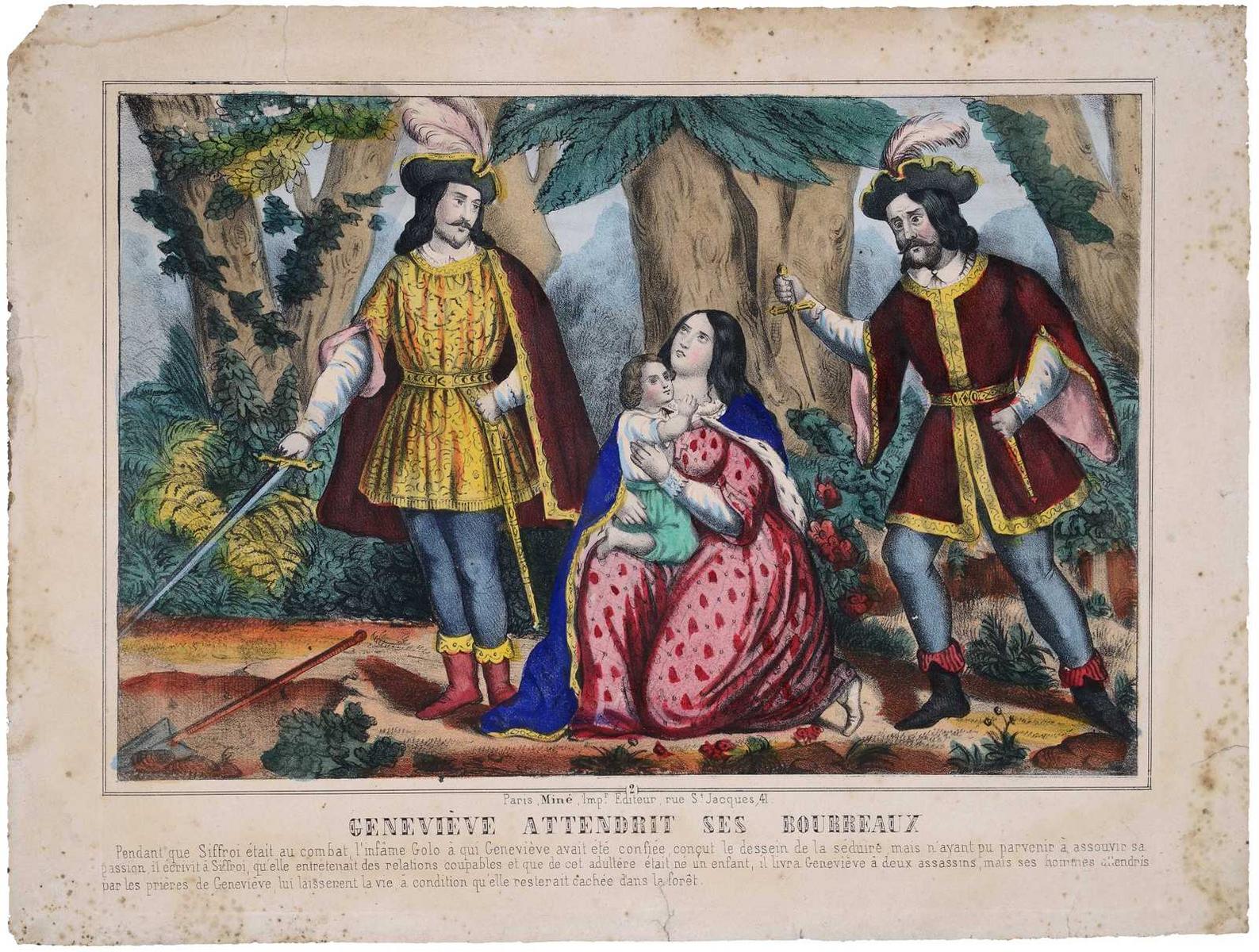 GENEVIÈVE ATTENDRIT SES BOURREAUX (titre inscrit)