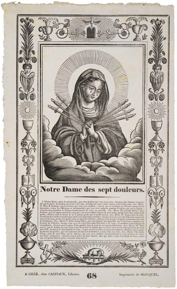 Notre Dame des sept douleurs. / 68 (titre inscrit)