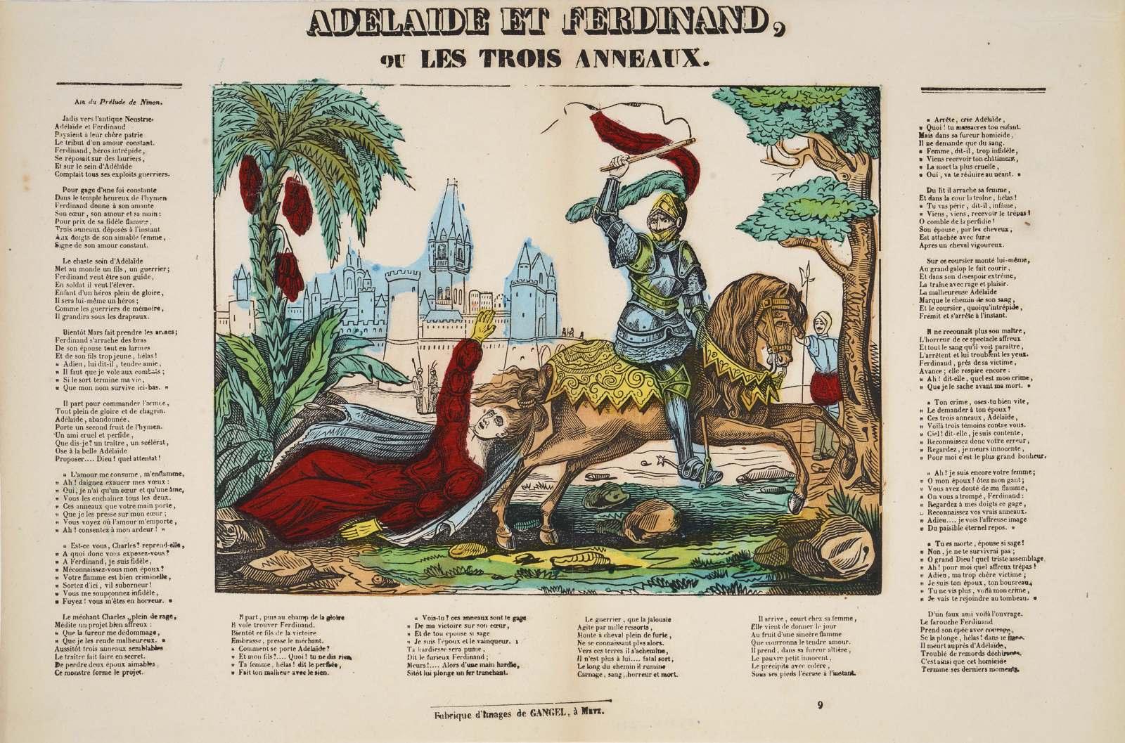 ADELAIDE ET FERDINAND, / OU LES TROIS ANNEAUX. (titre inscrit)