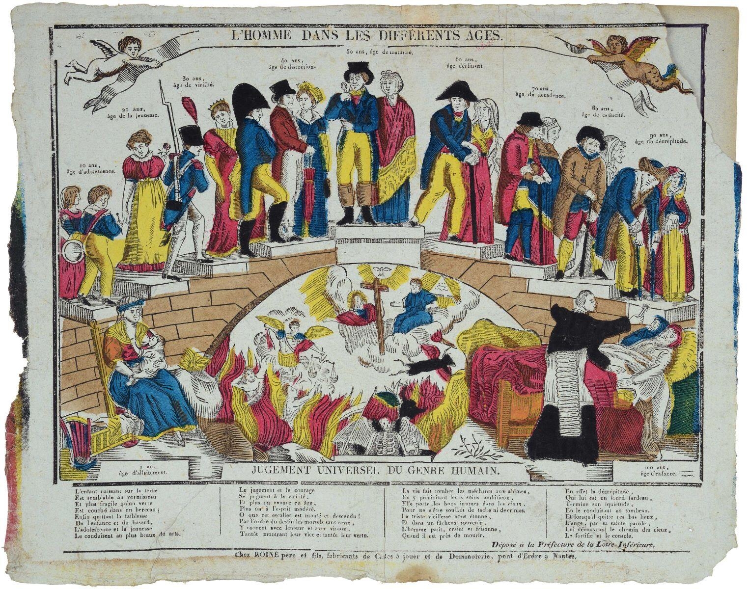 L'HOMME DANS LES DIFFÉRENTS AGES. (titre inscrit)