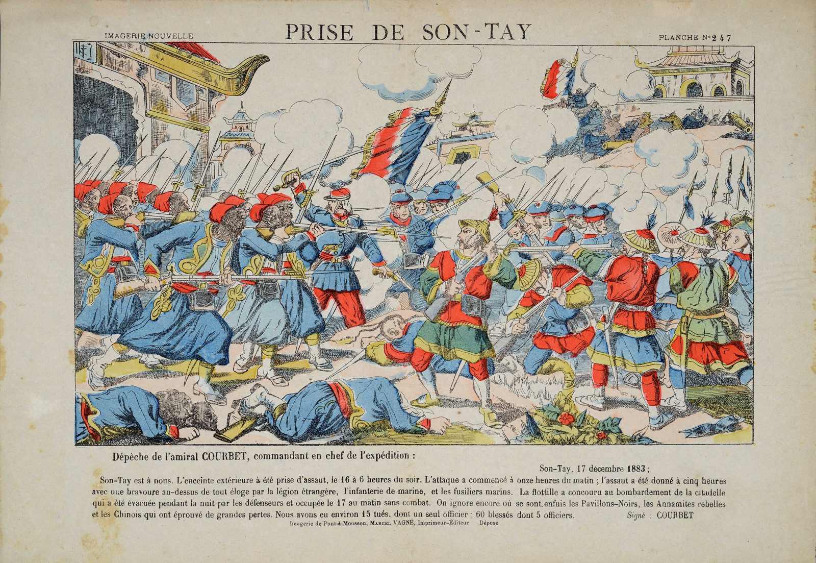 PRISE DE SON-TAY PLANCHE N° 247 (titre inscrit)