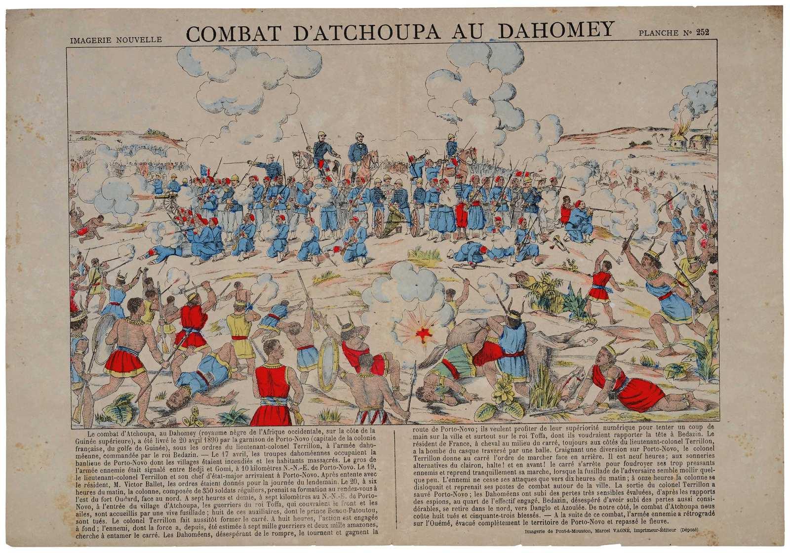 COMBAT D'ATCHOUPA AU DAHOMEY (titre inscrit)