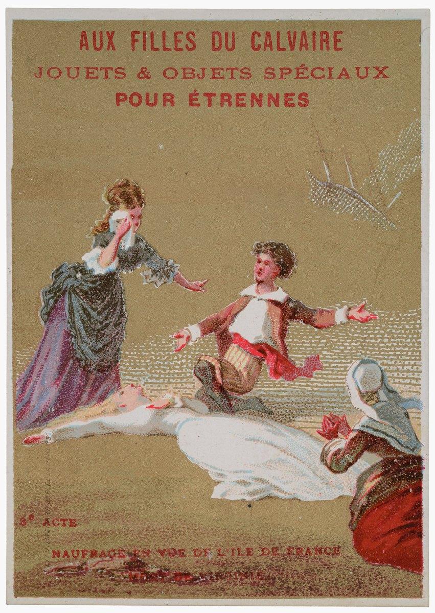 3e ACTE / NAUFRAGE EN VUE DE L'ILE DE FRANCE / MORT DE VIRGINIE (titre inscrit)